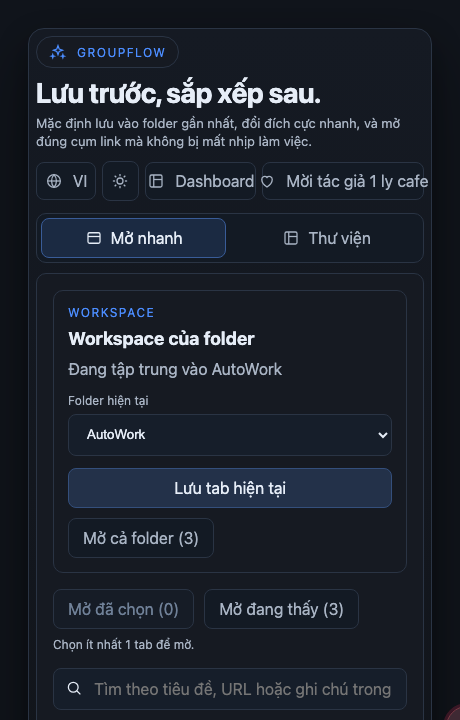 Popup GroupFlow UI mới